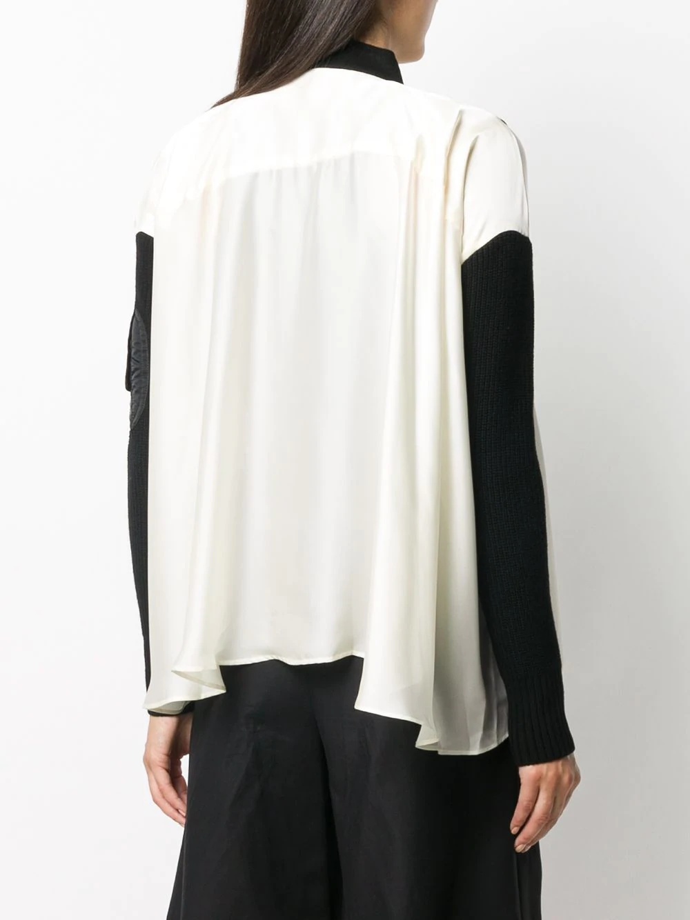 asymmetric zipped blouse - 4