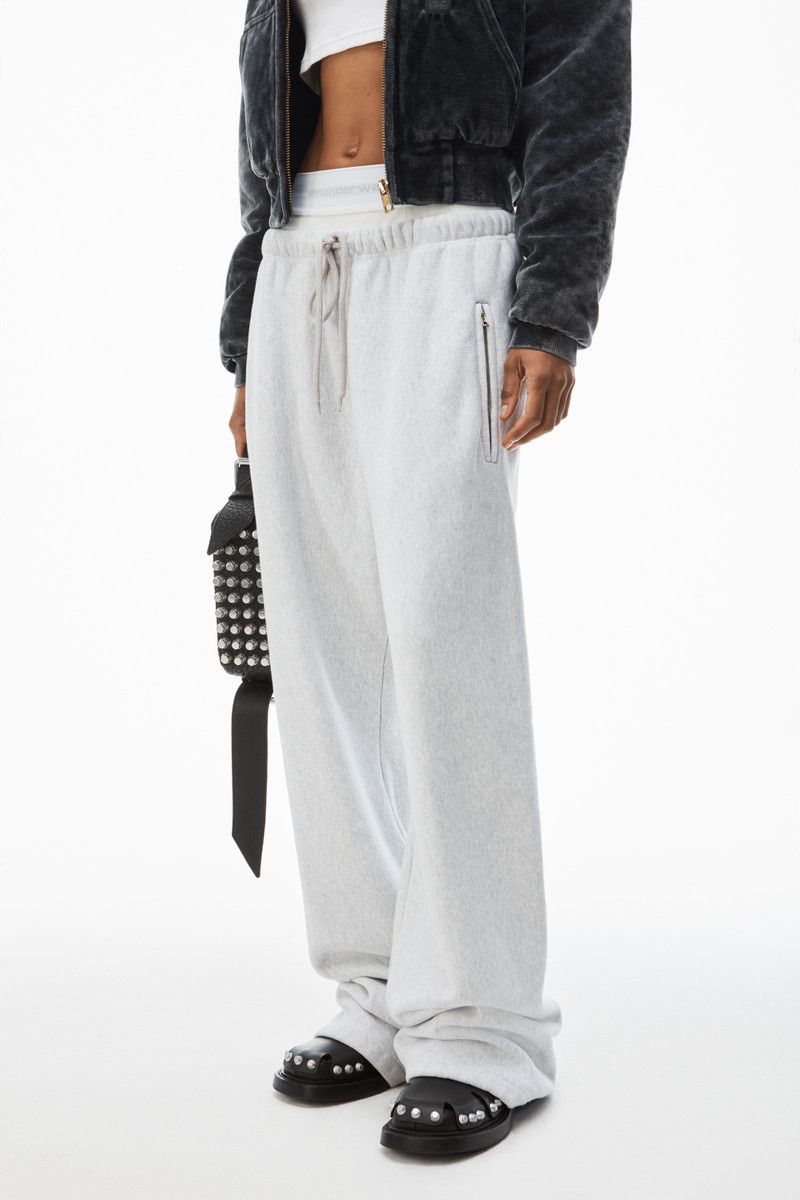 wide leg sweatpants with pre-styled logo brief waistband 3