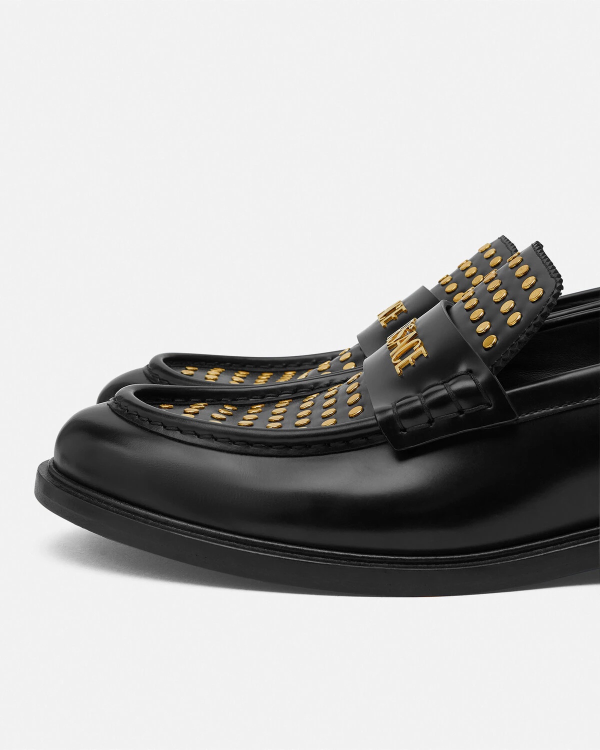 Studded Logo Loafers - 6