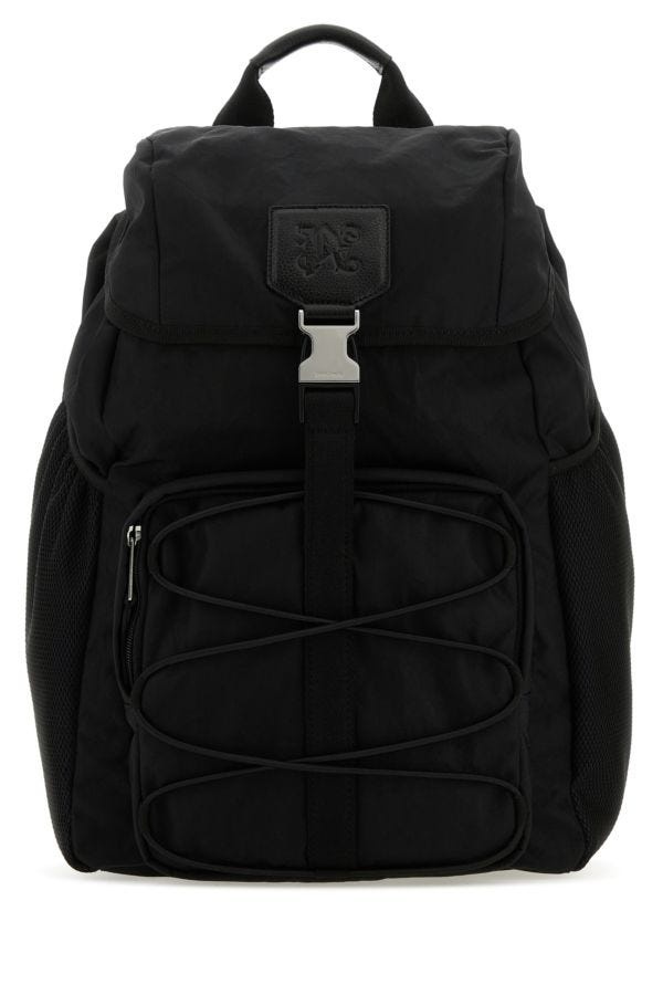 Black canvas backpack - 1
