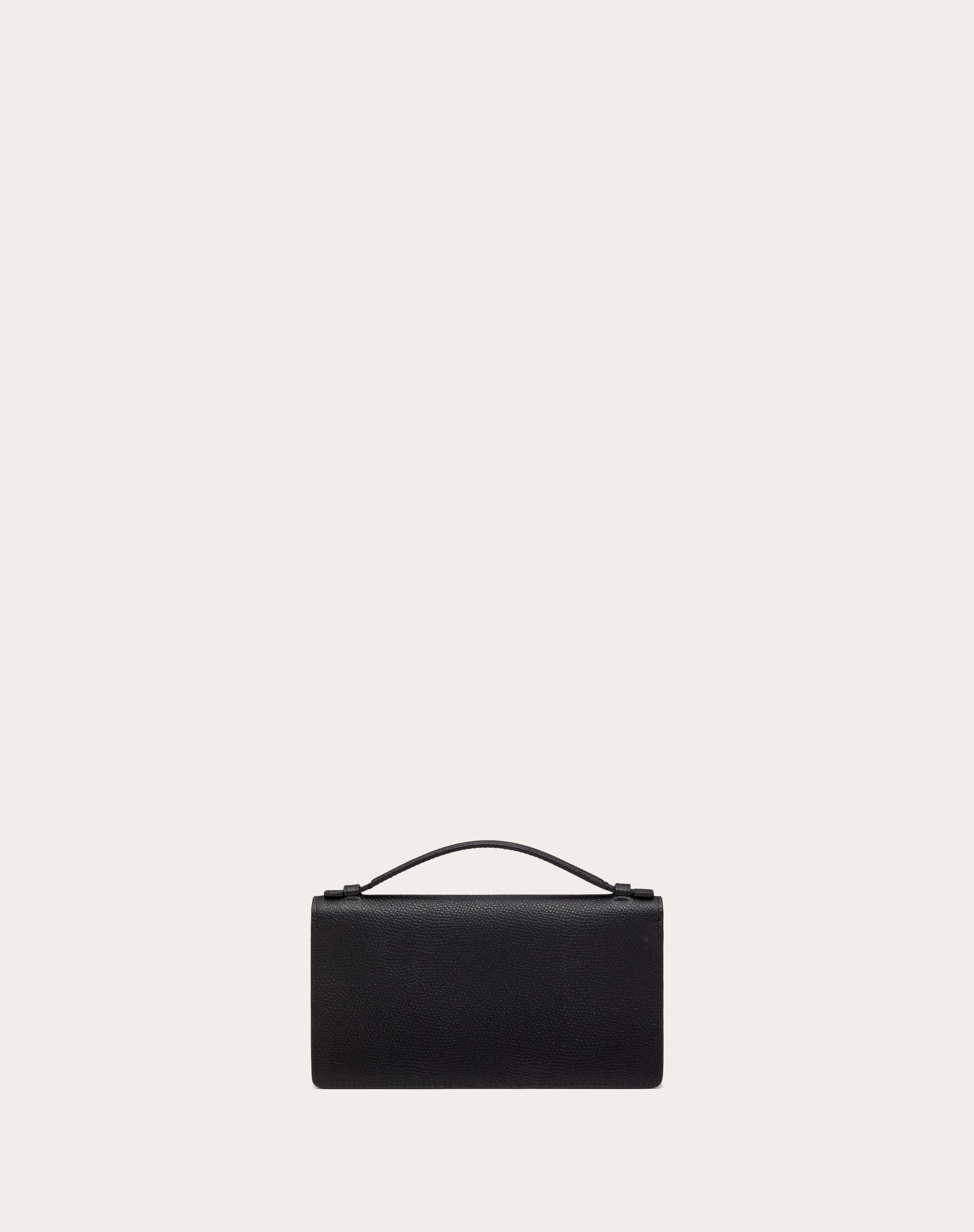 VLOGO SIGNATURE GRAINY CALFSKIN WALLET WITH CHAIN - 3