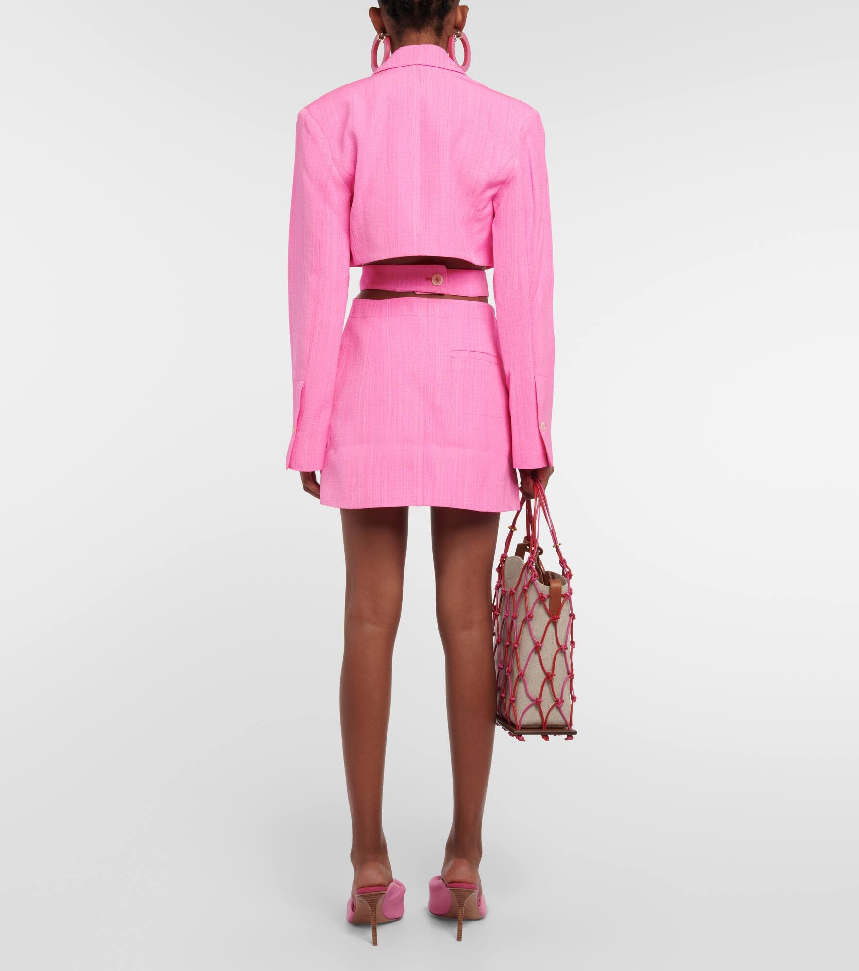 La Robe Bari cutout linen minidress - 3