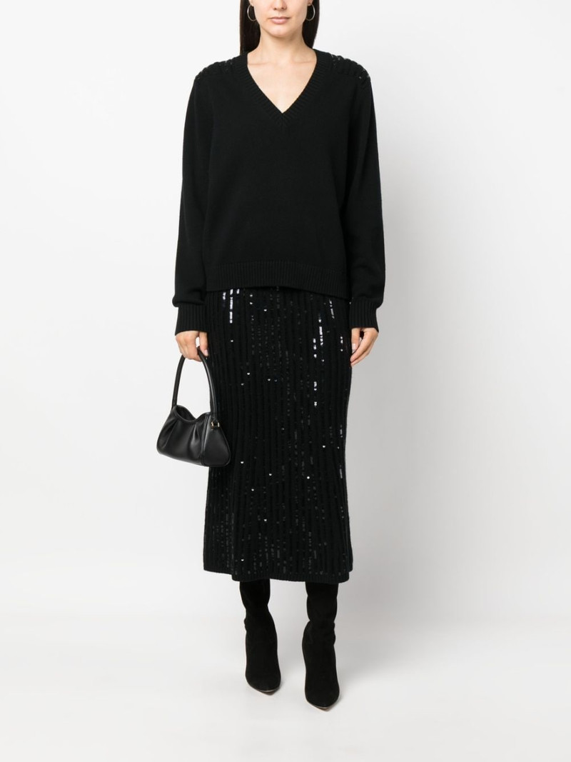 DOROTHEE SCHUMACHER sequin-embellished high-waisted skirt outlook