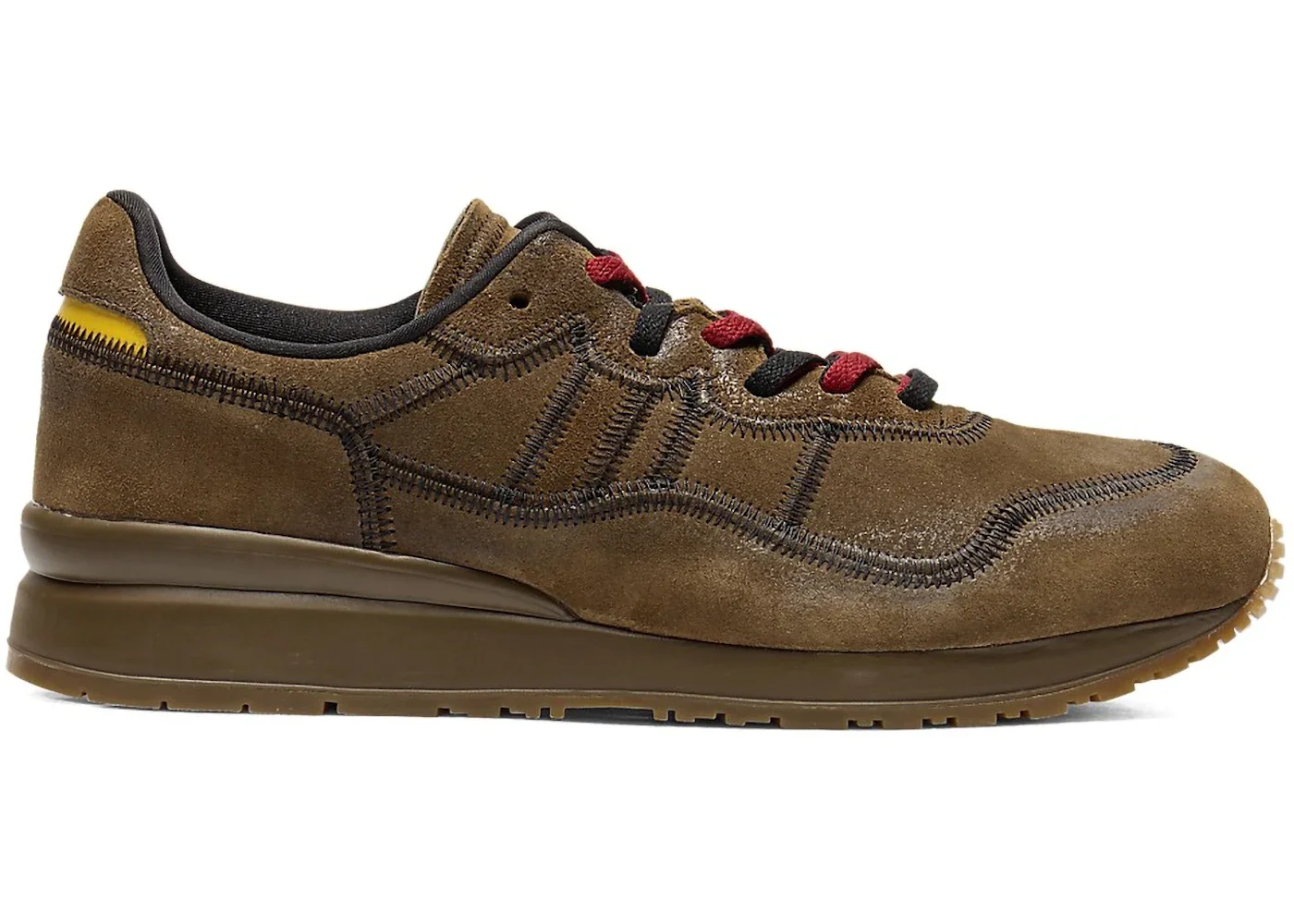 Onitsuka Tiger Tiger Ally Stitch Brown Storm Vibrant Yellow - 1