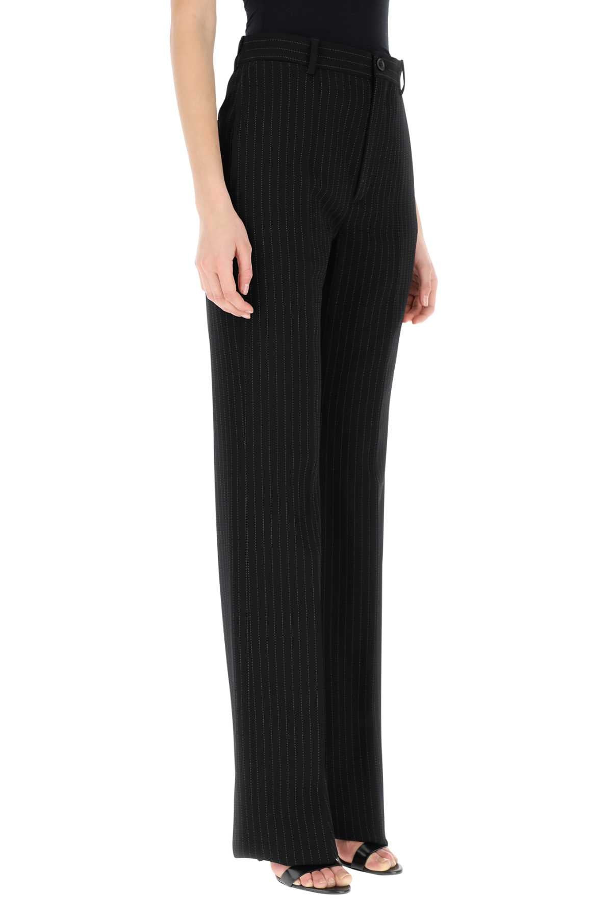 Balenciaga Women Embroidered Stretch Wool Pant - 3