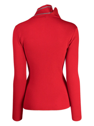 Y/Project asymmetric ribbed jumper outlook