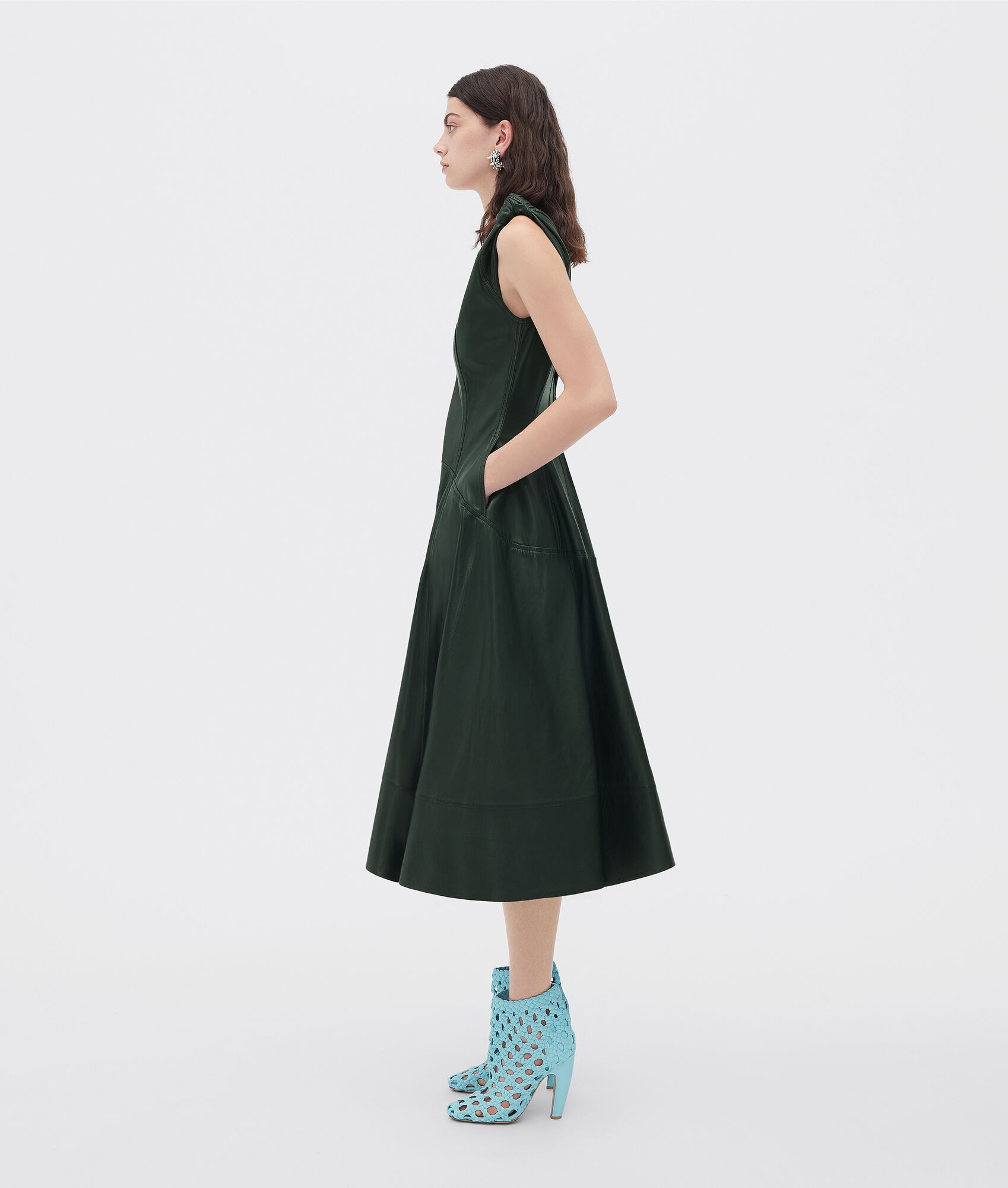 knotted leather dress - 2