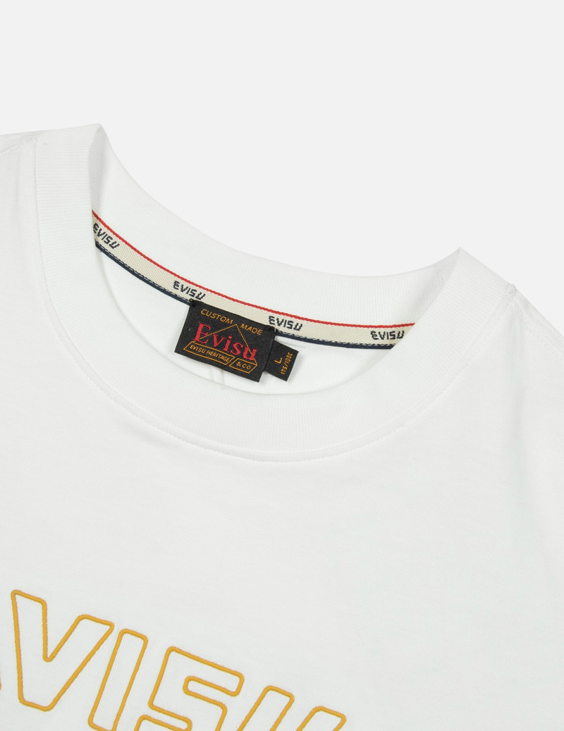 LOGO EMBROIDERY AND "SOARING SEAGULL AND DANCING CARP" PRINT RELAX FIT T-SHIRT 9