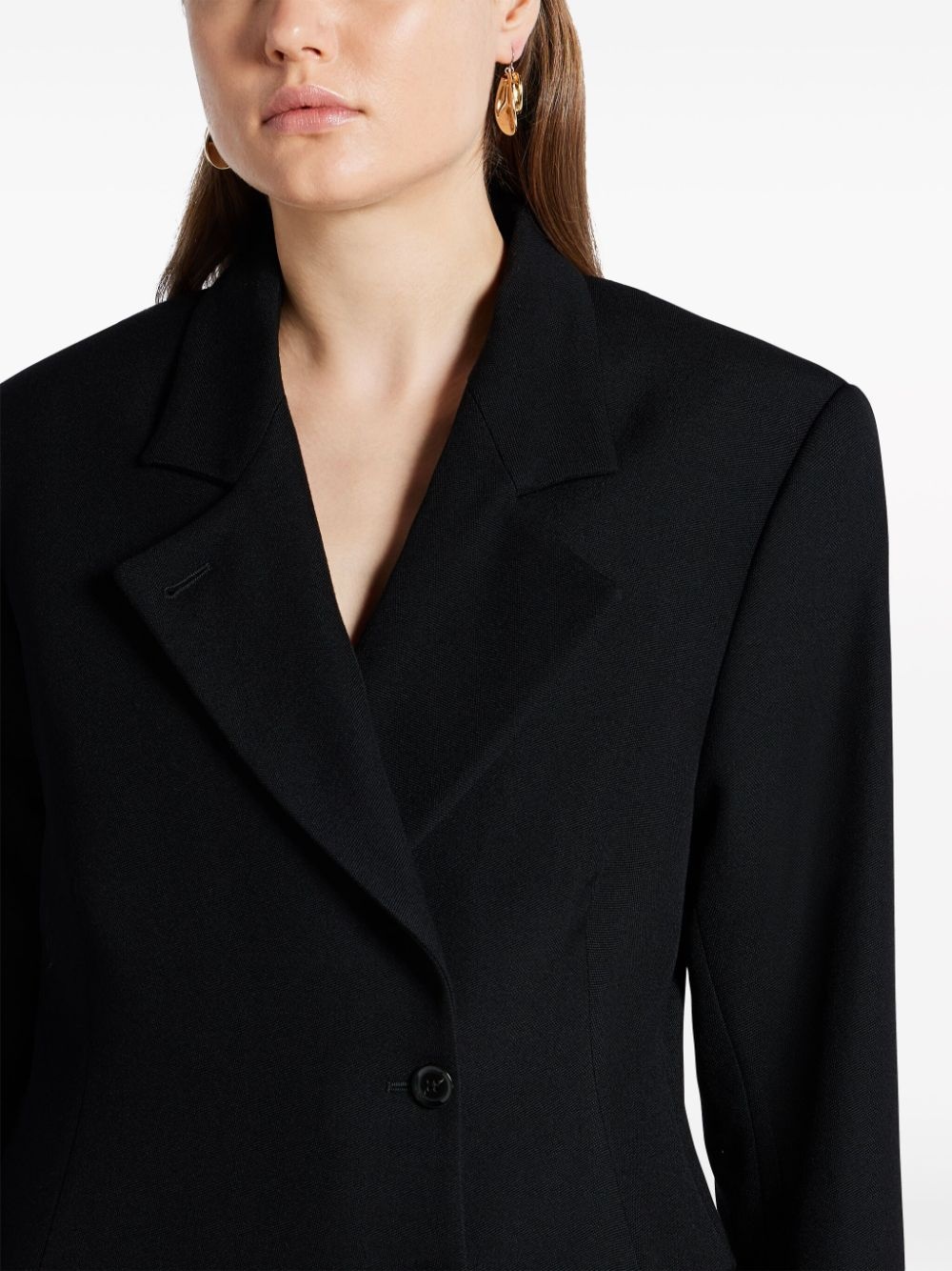 single-breasted wool blazer - 5