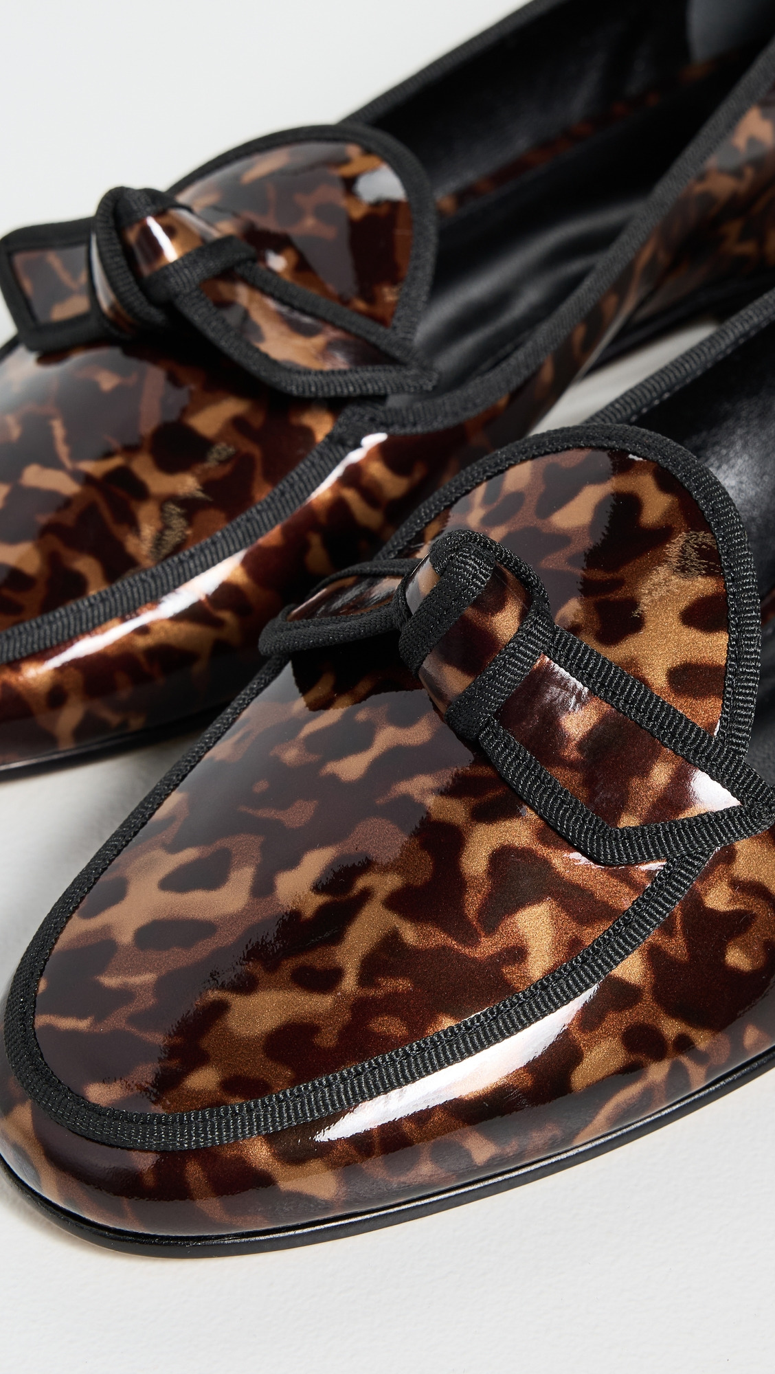 Grosgrain Tortoise Loafers - 5