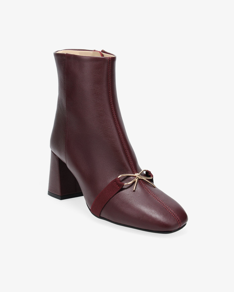 Repetto Phoebe metallic bow ankle boots - rubber sole outlook