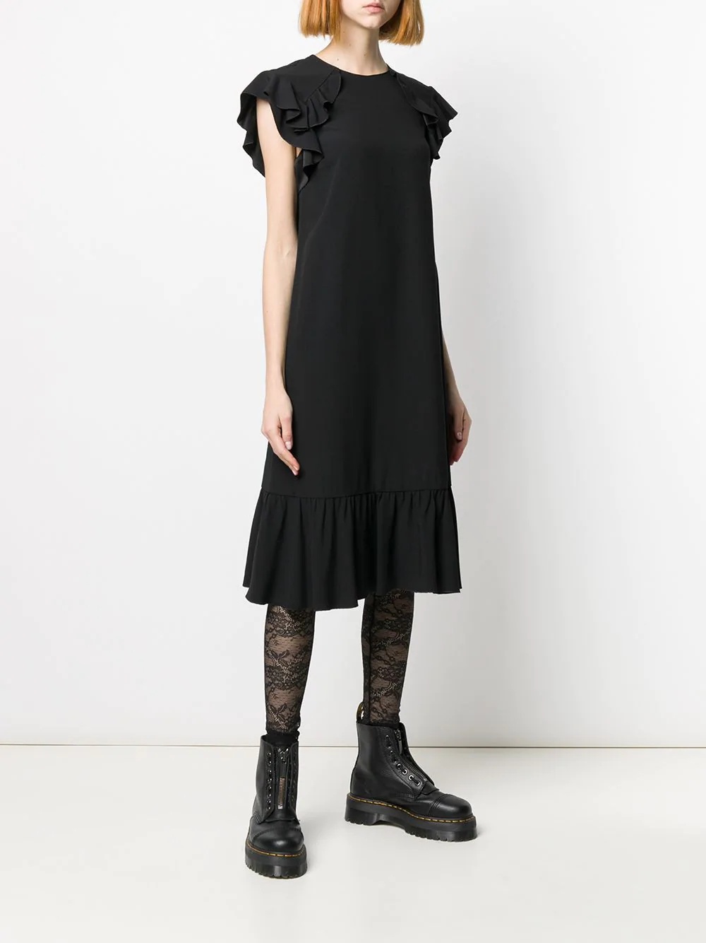 ruffle-trimmed dress - 3