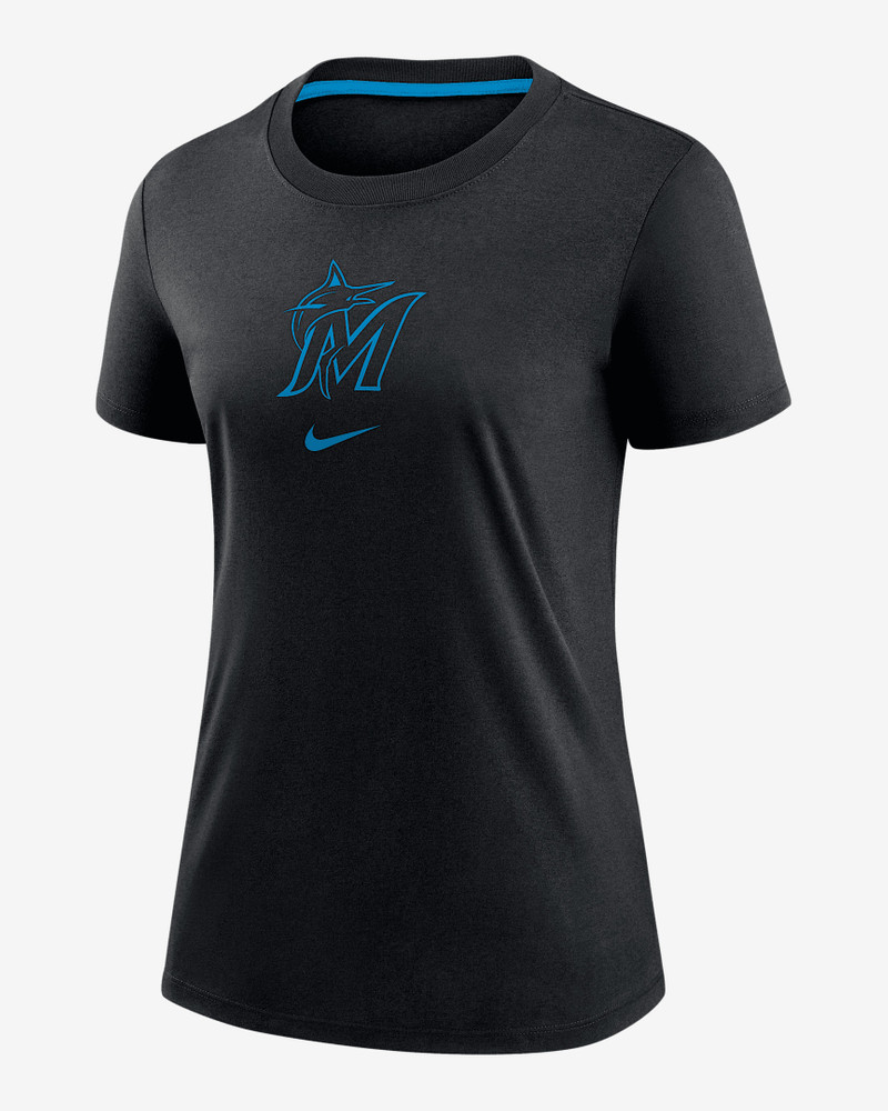 Miami Marlins Authentic Collection Early Work Women's Nike MLB T-Shirt 1