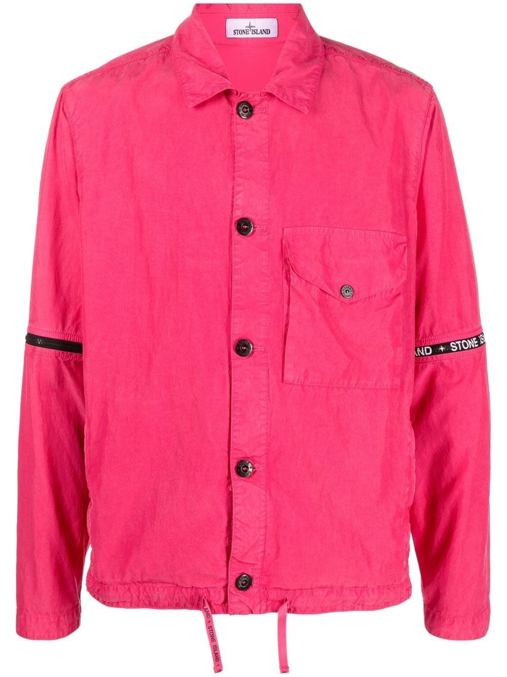 logo-band shirt-jacket - 1
