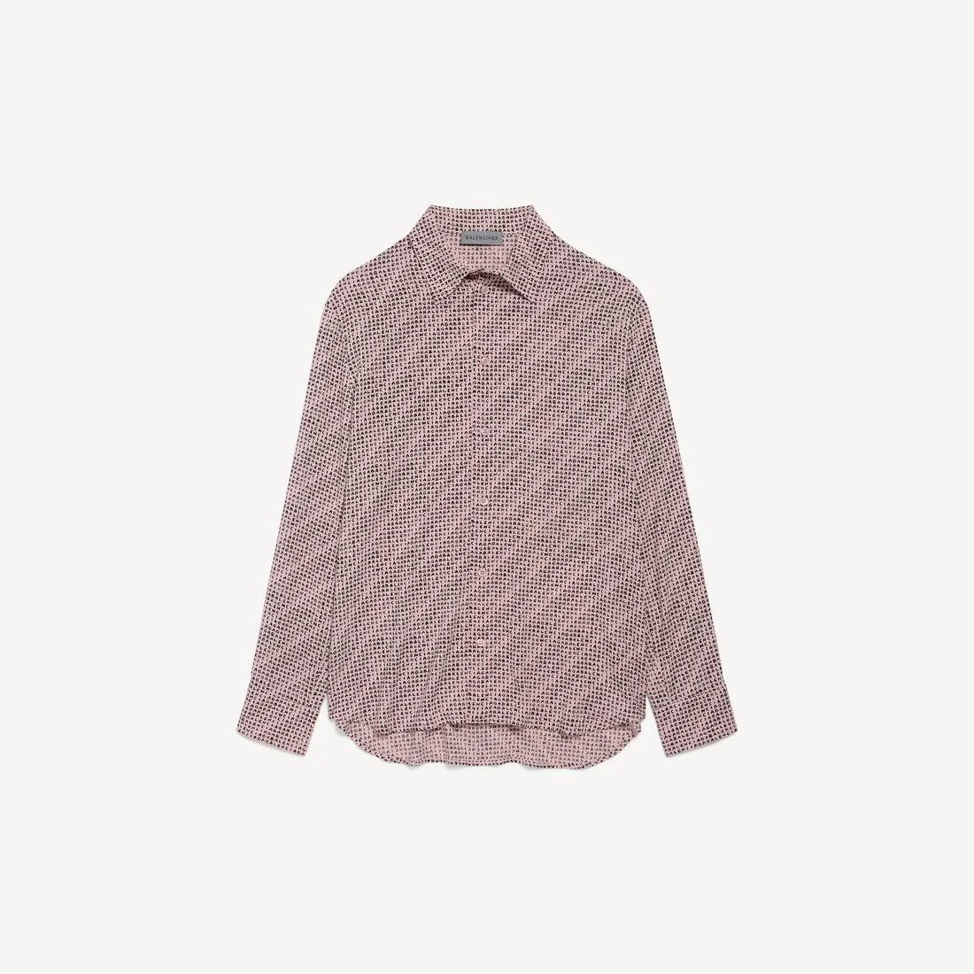 Women's Monogram Shirt in Dusty Pink/black - 1