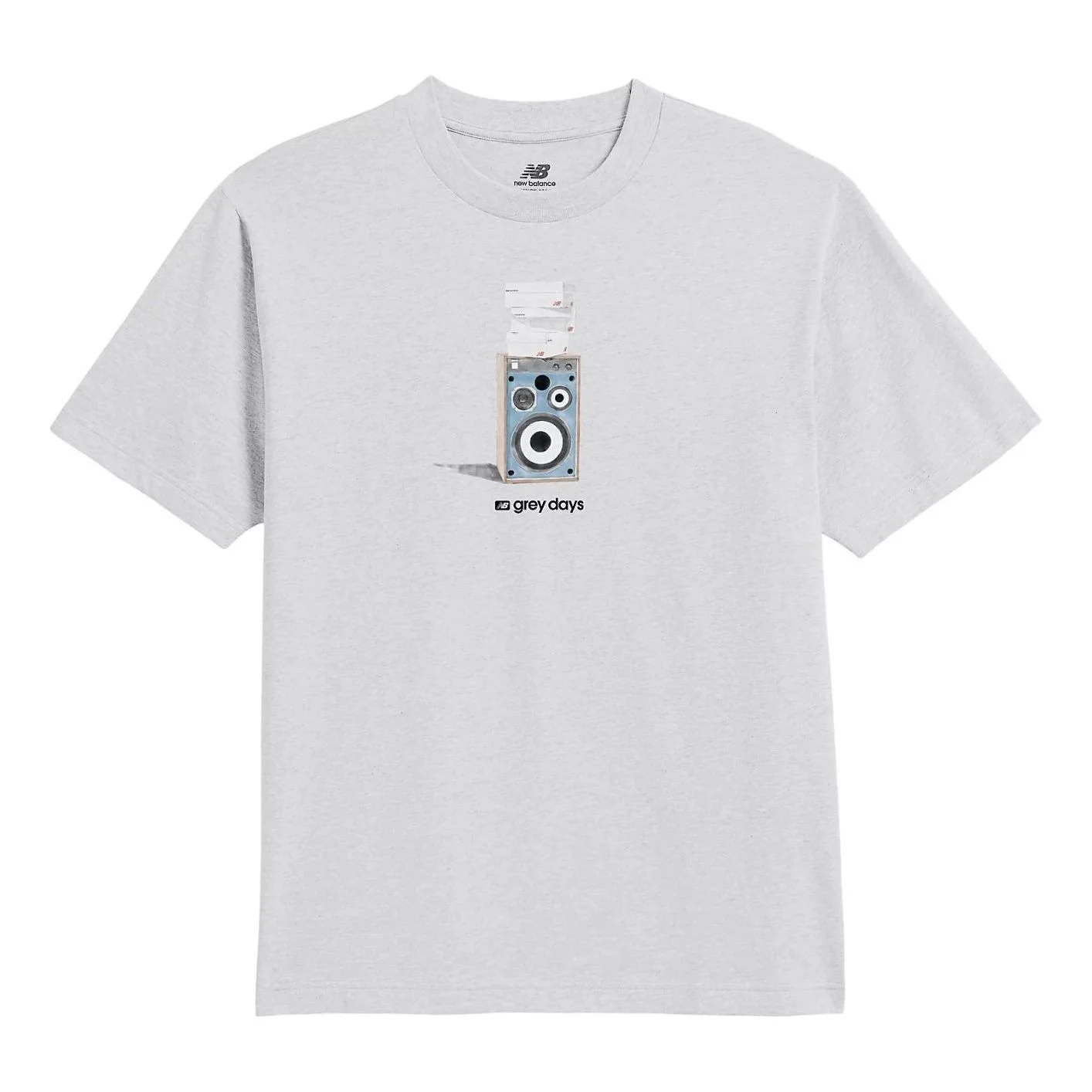 New Balance Grey Days Speaker T-Shirt Asia Sizing 'Grey' MT61552AAHH - 1