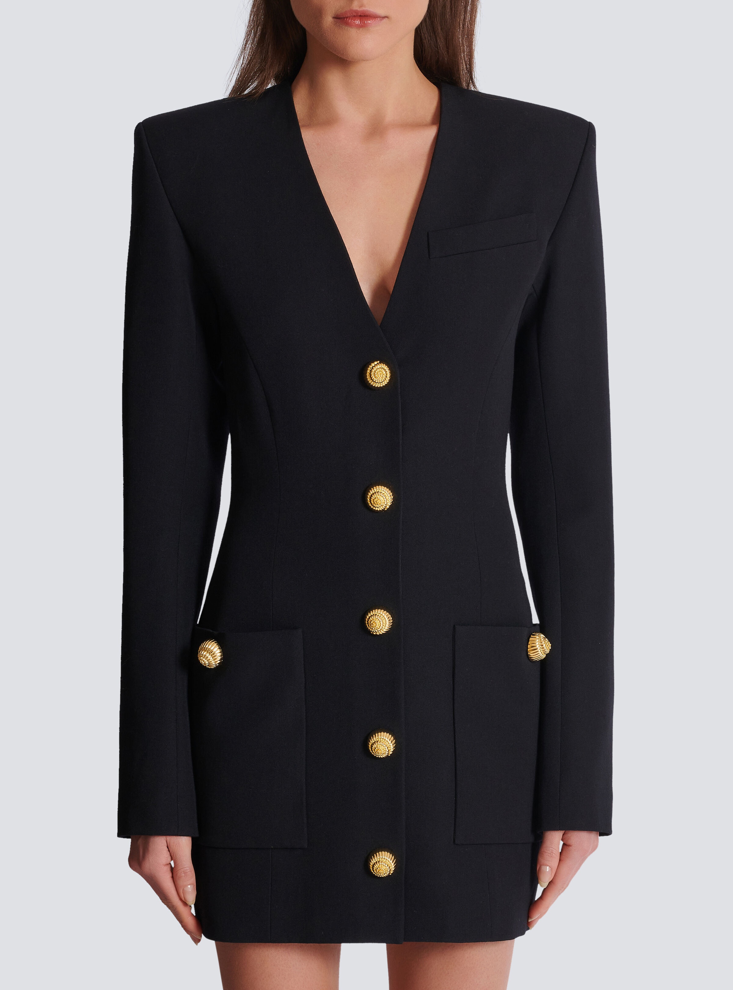 Short fitted button dress - 5