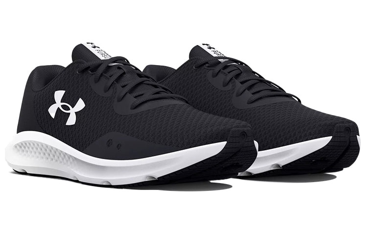 (WMNS) Under Armour Charged Pursuit 3 'Black White' 3024889-001 - 3
