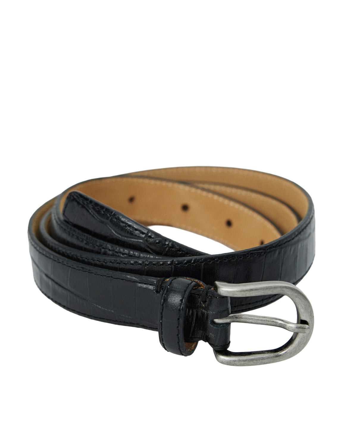 Occasion Belt Black Croc - 1