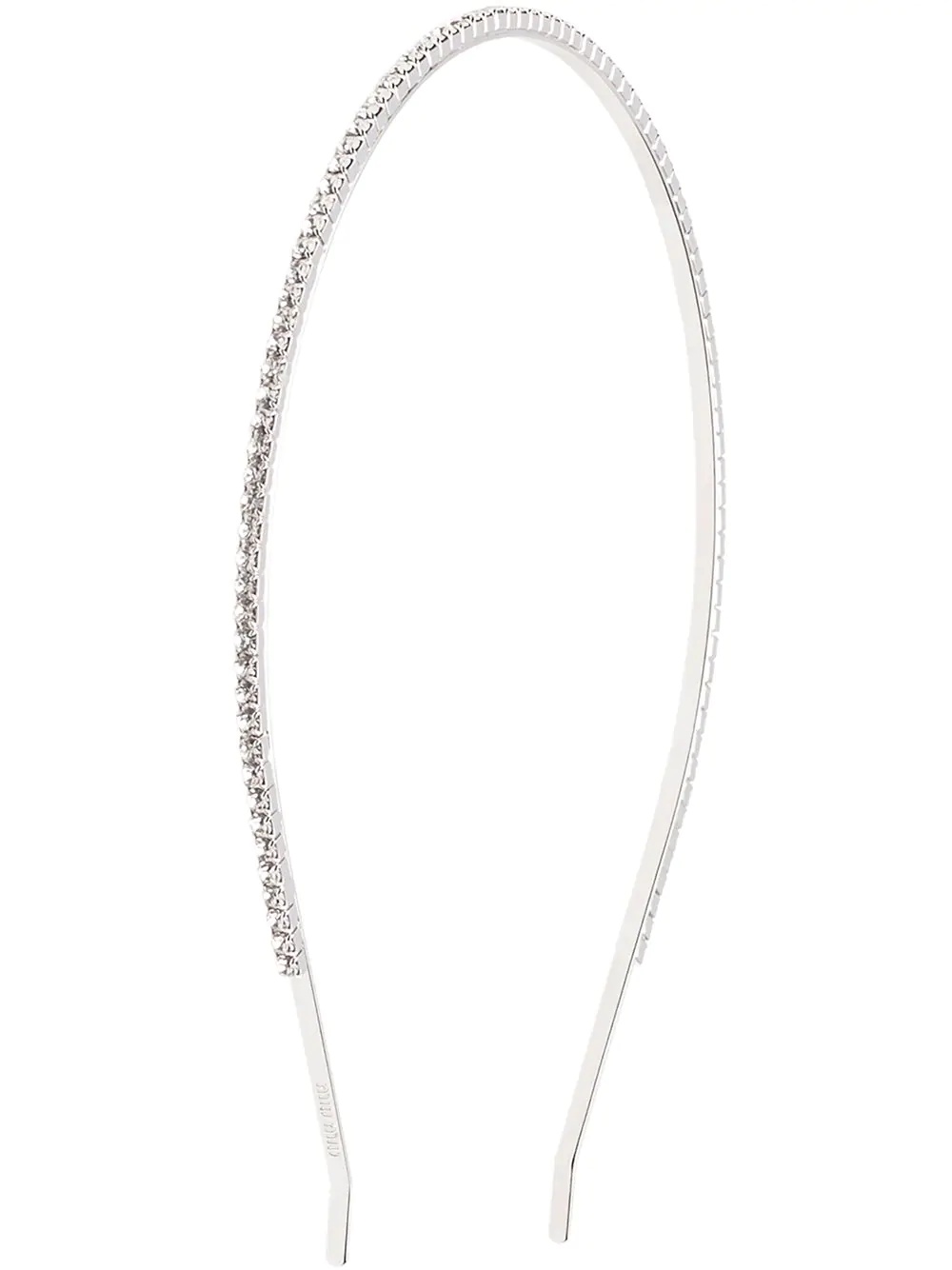 thin crystal embellished headband - 1