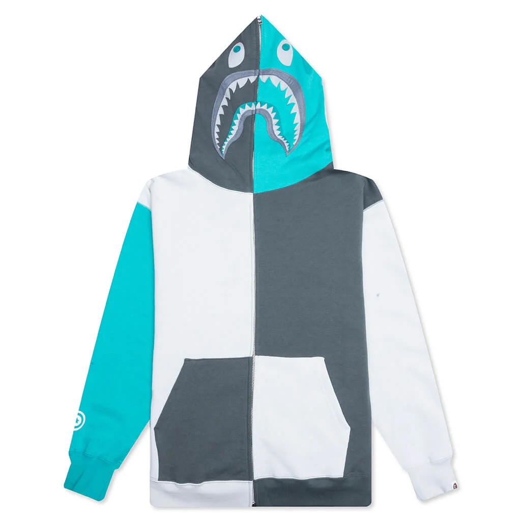 COLOR BLOCK SHARK RELAXED FIT FULL ZIP - MULTI - 1