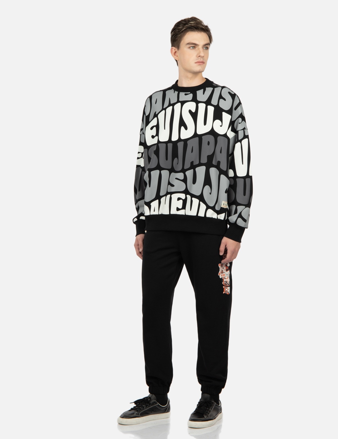 EVISU SQUAD PRINT SWEATPANTS - 3