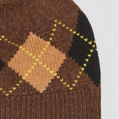 Burberry Argyle Intarsia Wool Cashmere Beanie outlook