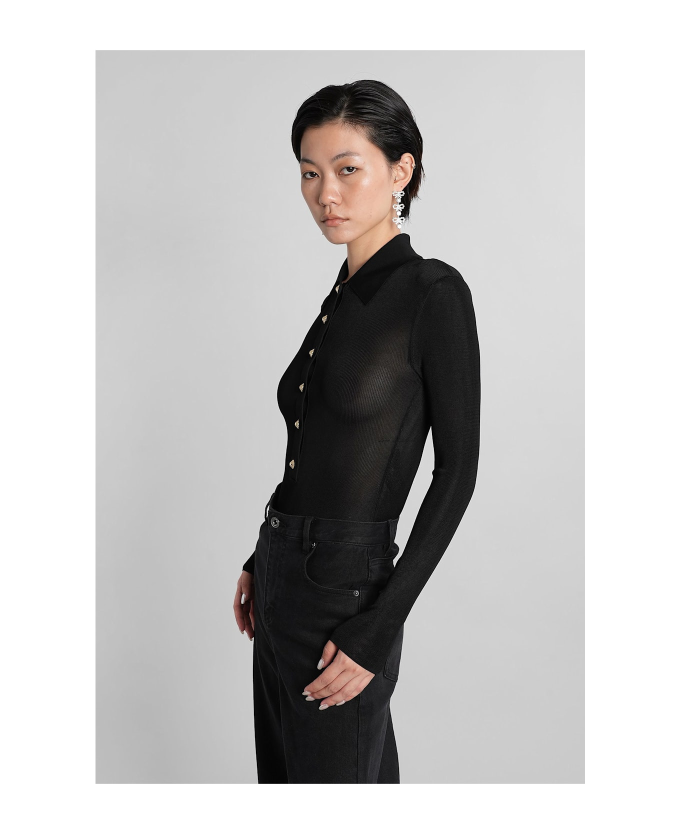 Body In Black Viscose - 4