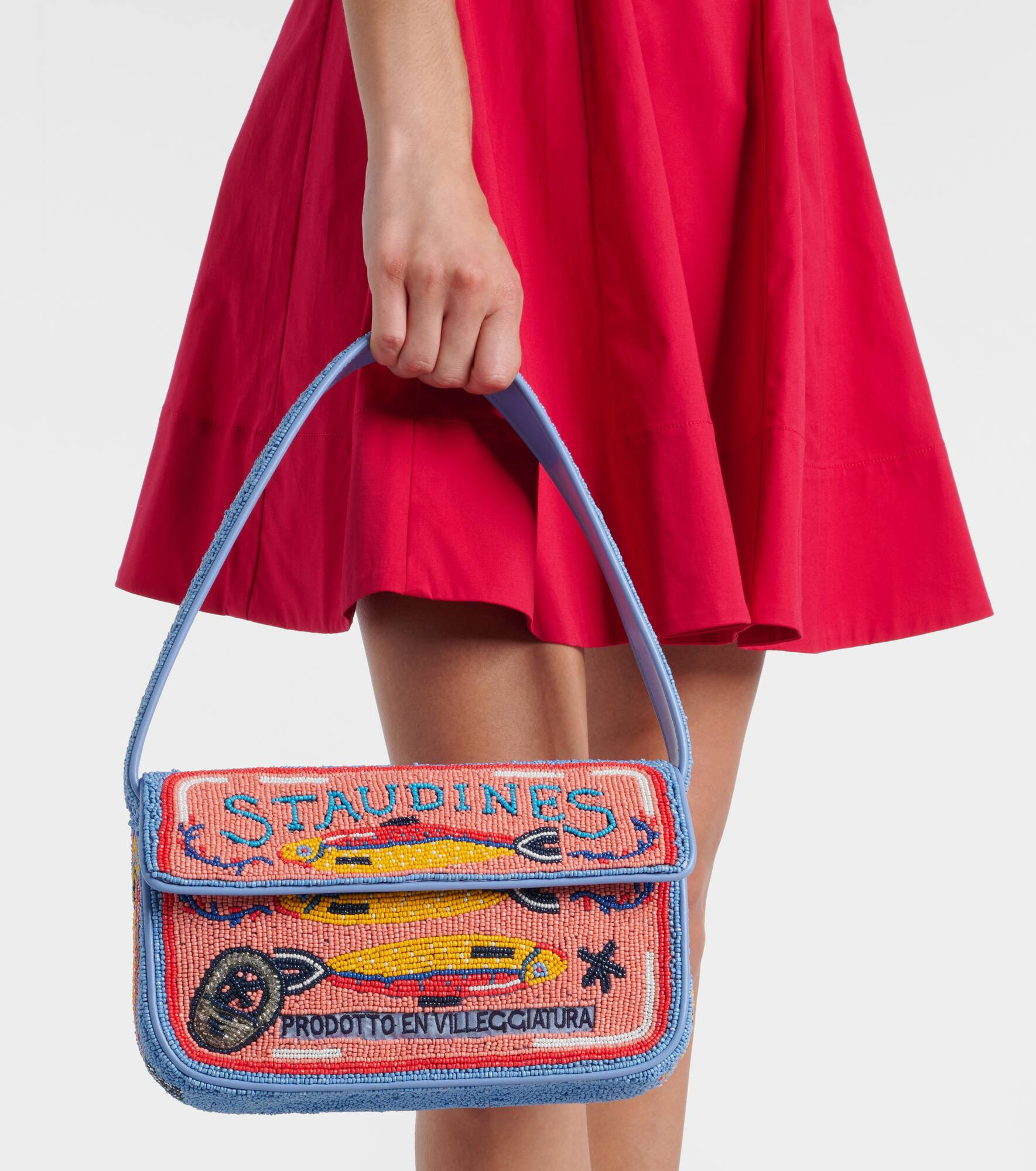 Tommy beaded shoulder bag - 6
