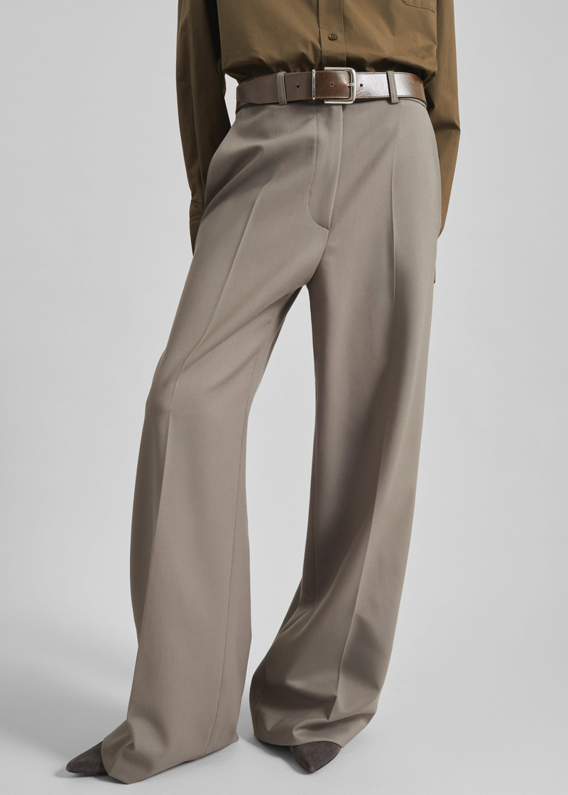 The Frankie Shop Brickell Trousers - Taupe outlook