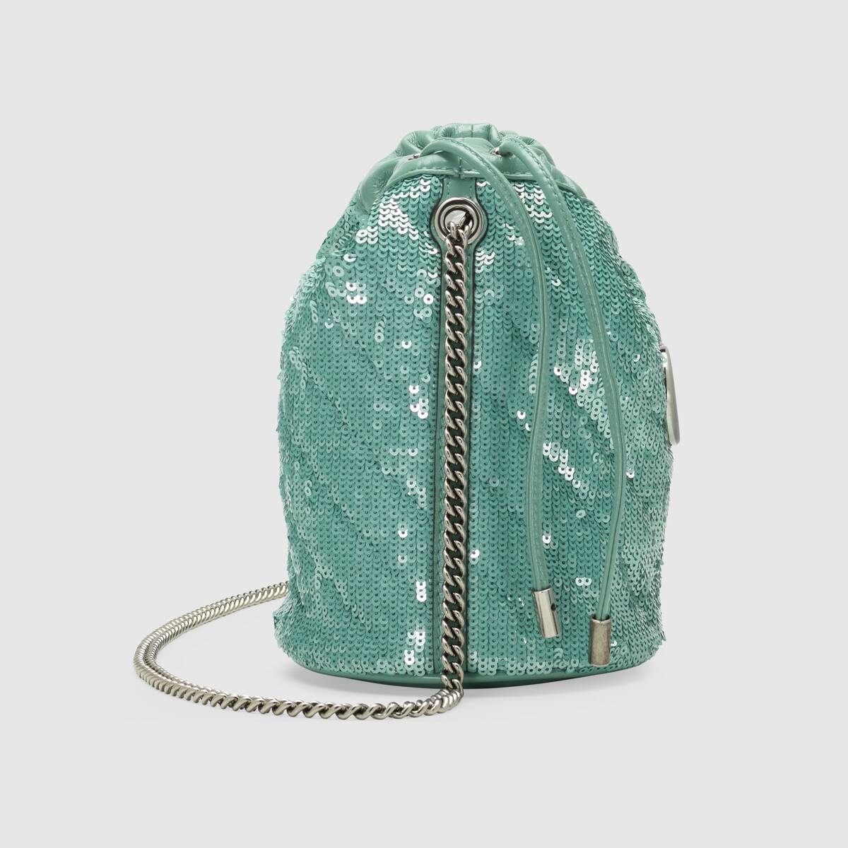 GG Marmont mini sequin bucket bag - 4