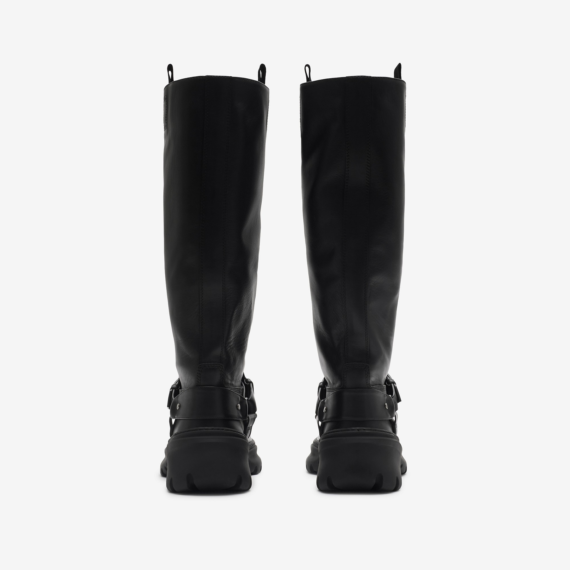 Leather Stomp High Boots​ - 4