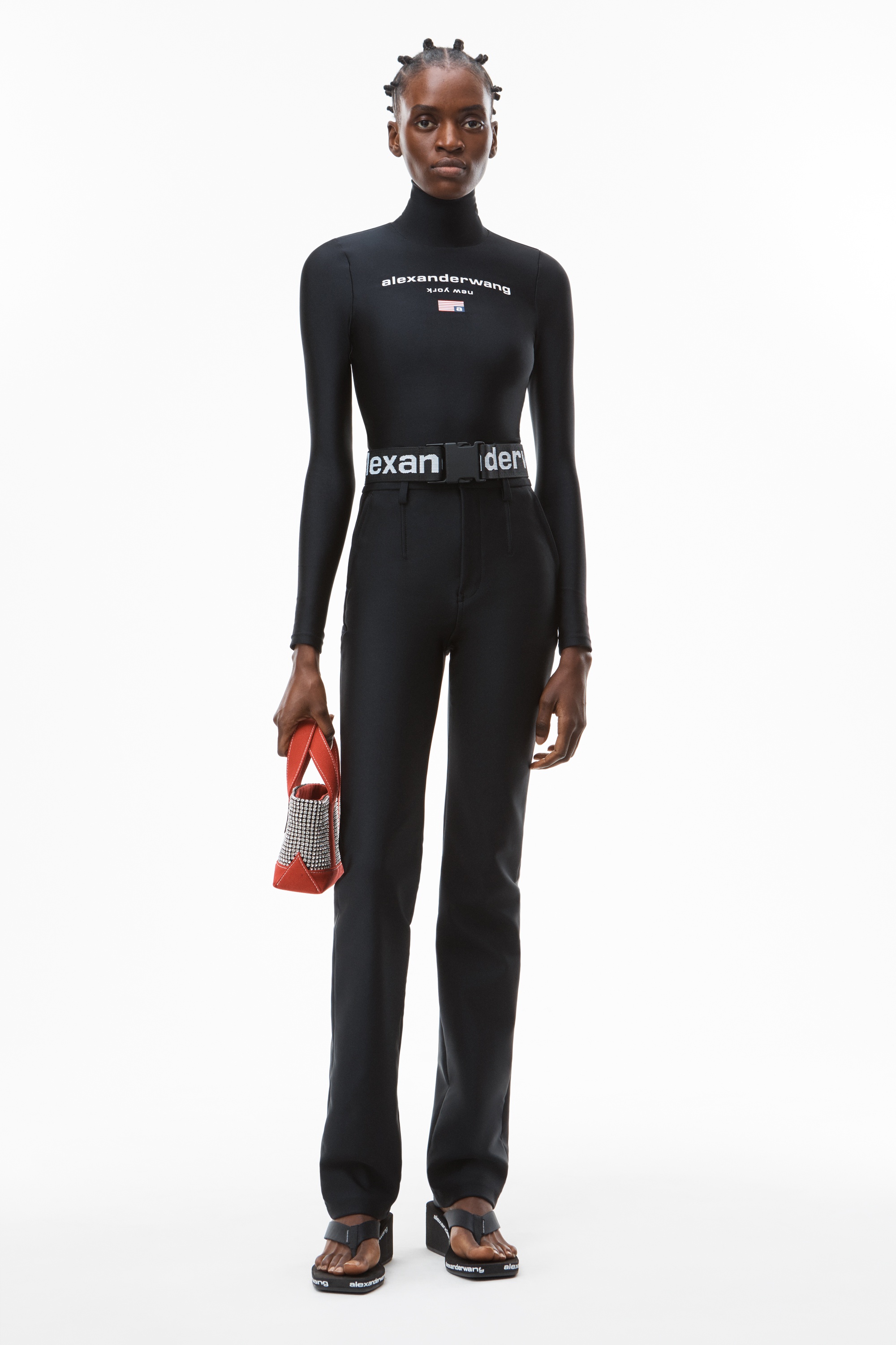 TURTLENECK BODYSUIT IN ACTIVE STRETCH - 5