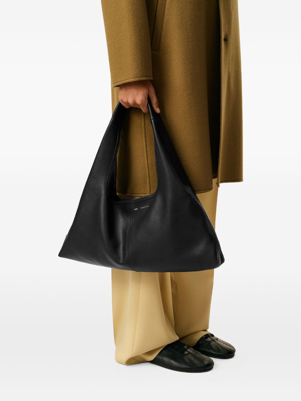 Etienne leather trapezoid shoulder bag - 5