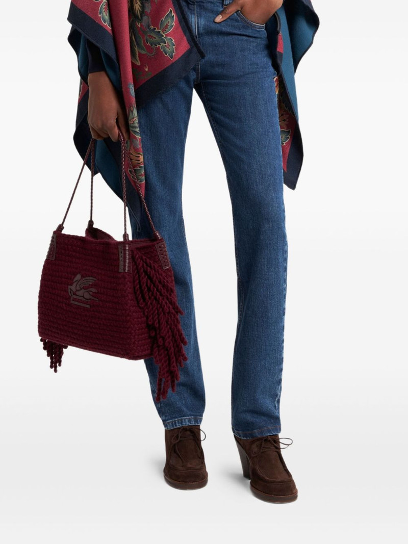 Etro floral-patterned cape outlook