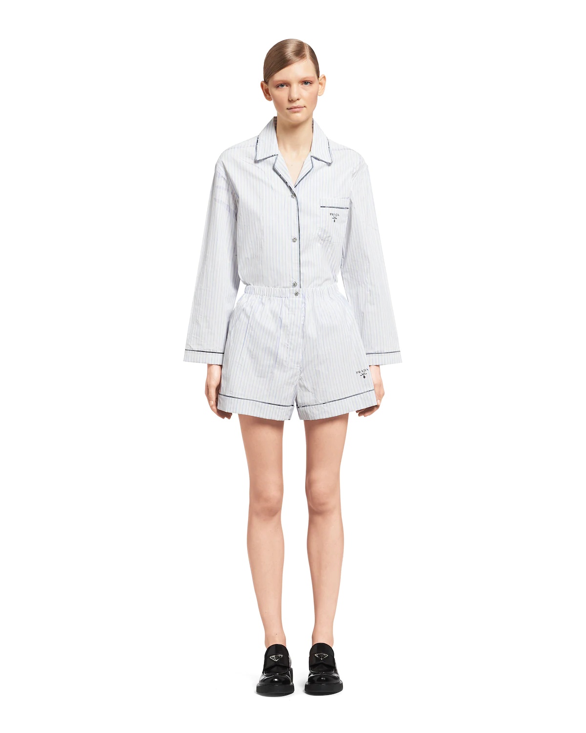 Printed twill shorts - 2