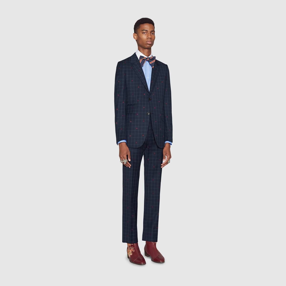 New Marseille bees wool check suit - 2