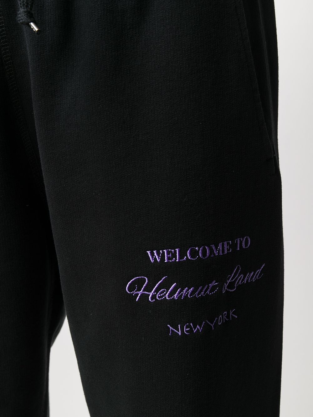 embroidered logo track pants - 5