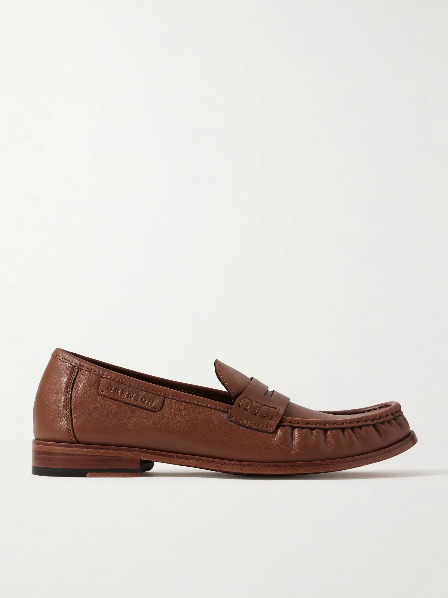 Simeon Leather Penny Loafers Brown - 1