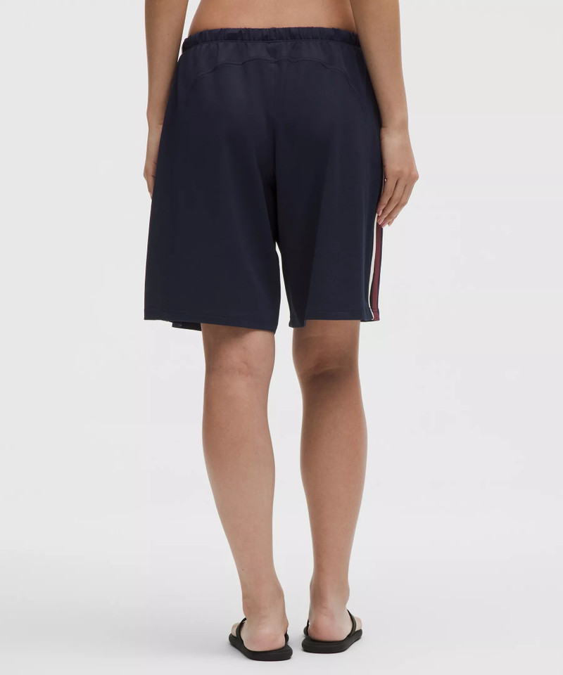 Striped Baggy Low-Rise Track Short 9.5" 3