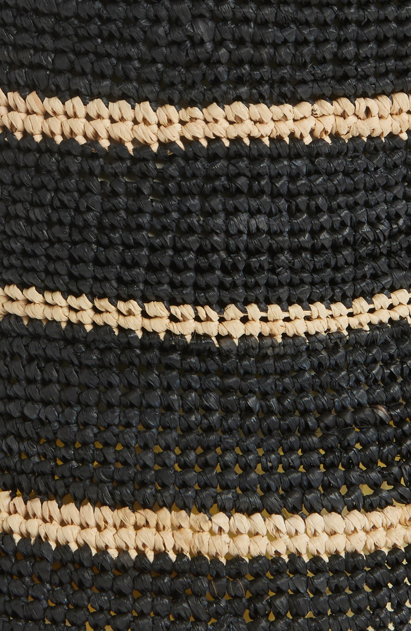 rag & bone Jade Packable Raffia Straw Bucket Hat in Black Multi at Nordstrom - 2