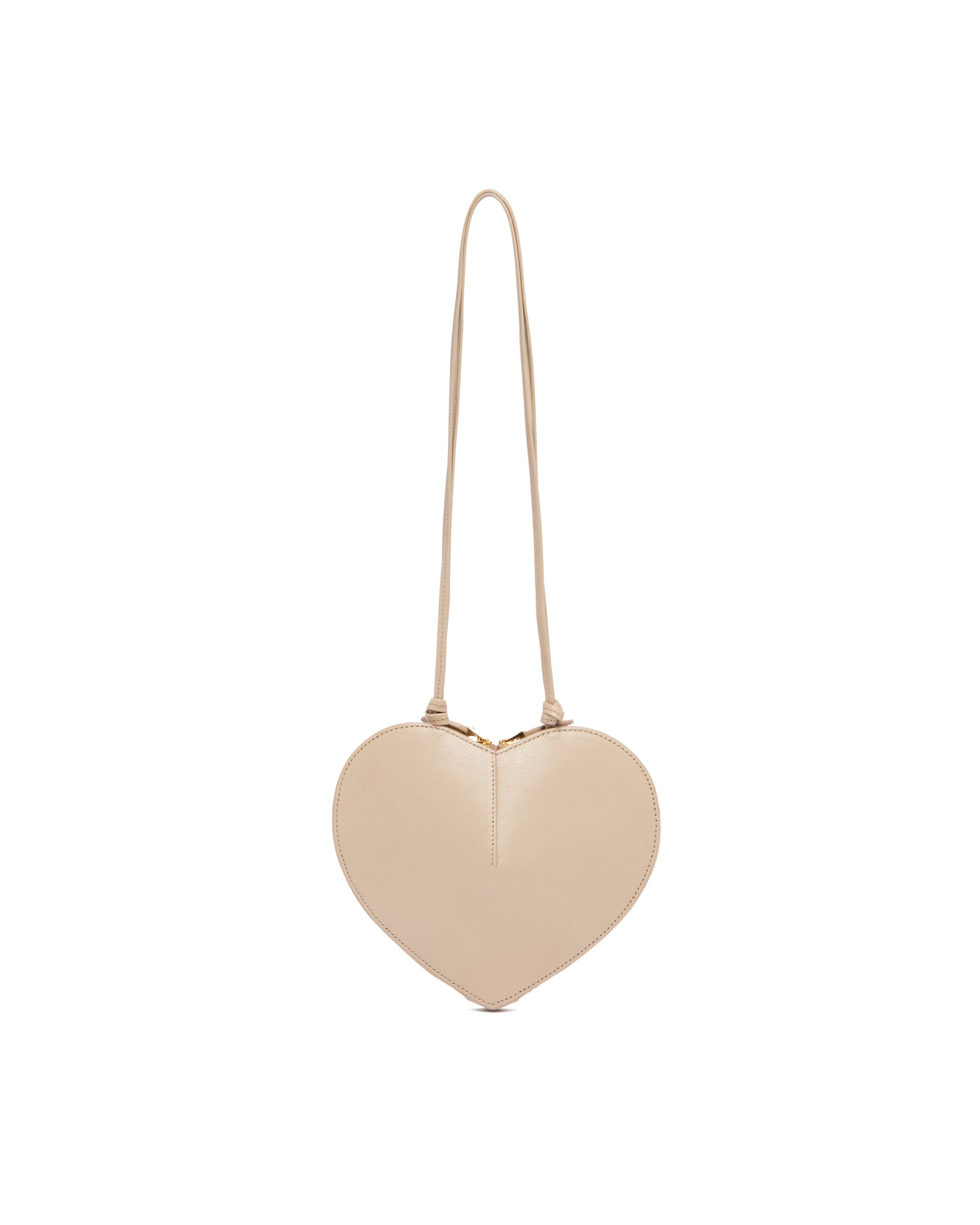 Beige Suede Le Coeur Bag - 7