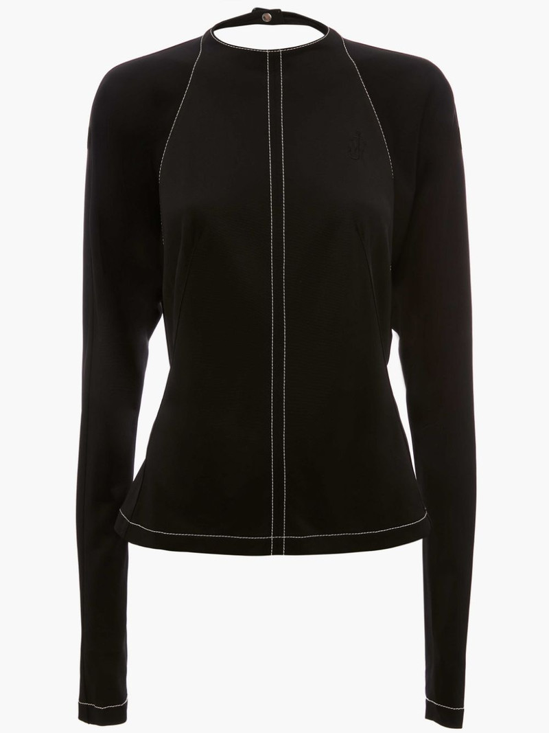 OPEN BACK LONG SLEEVE TOP 1
