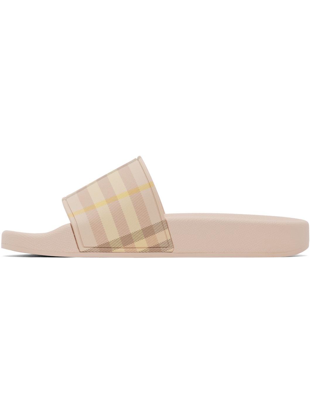 Pink Check Pool Slides - 3