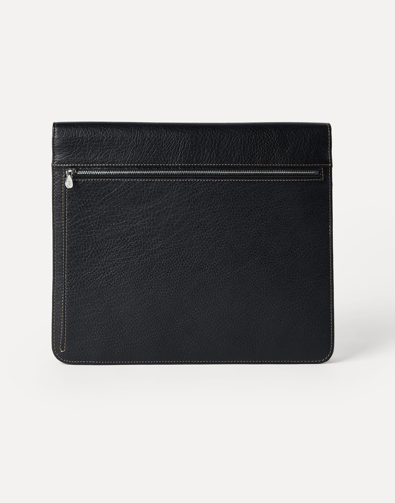 Brunello Cucinelli Grained calfskin document holder outlook