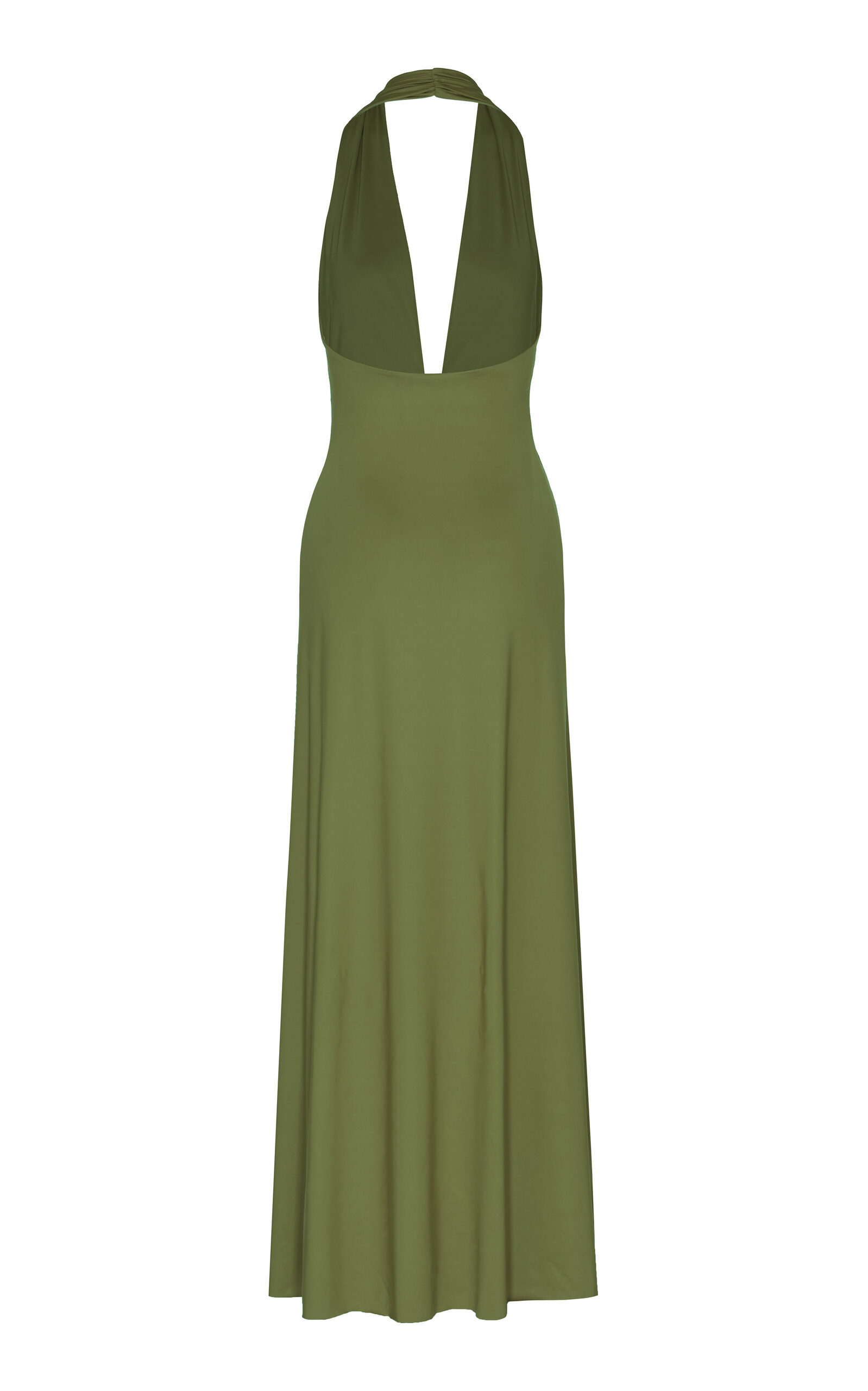 Mendra Gathered Jersey Maxi Dress green - 5