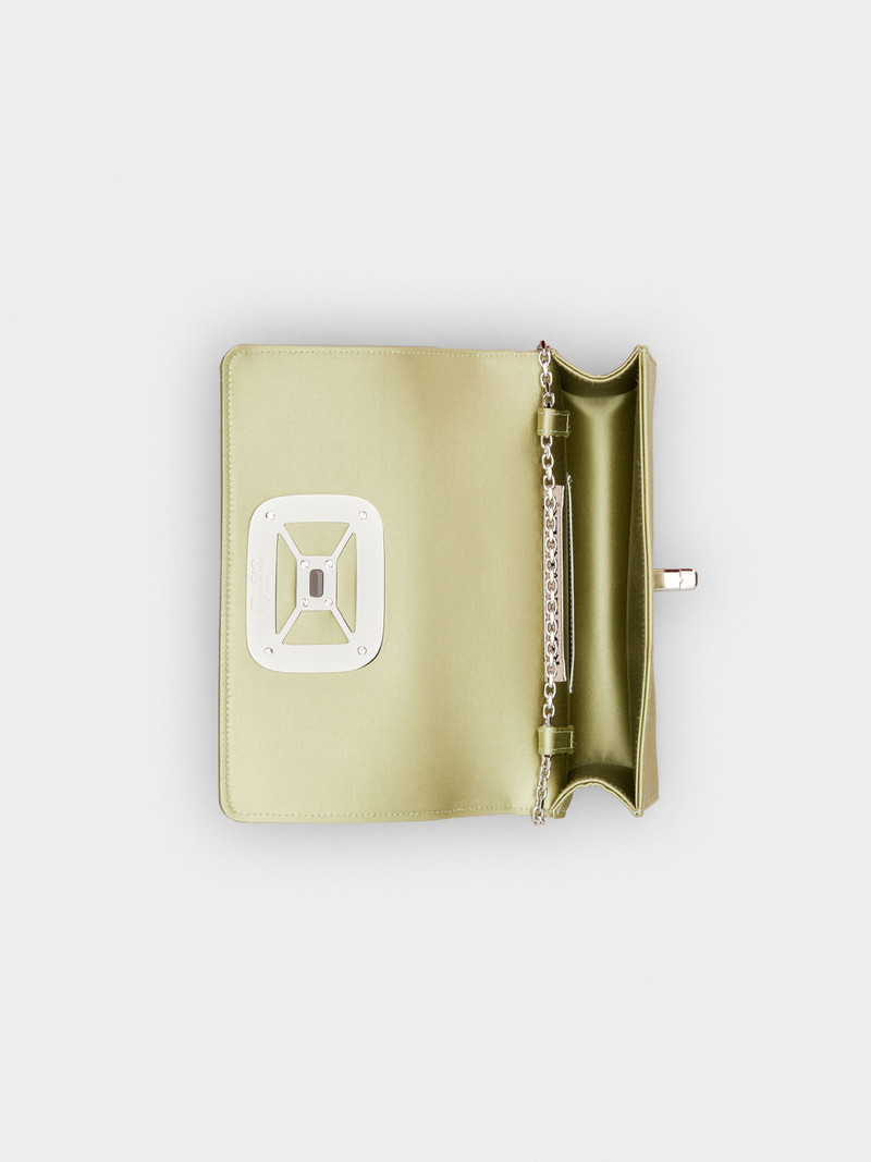 Viv' Choc Strass Flower Net Mini Bag in Satin 6