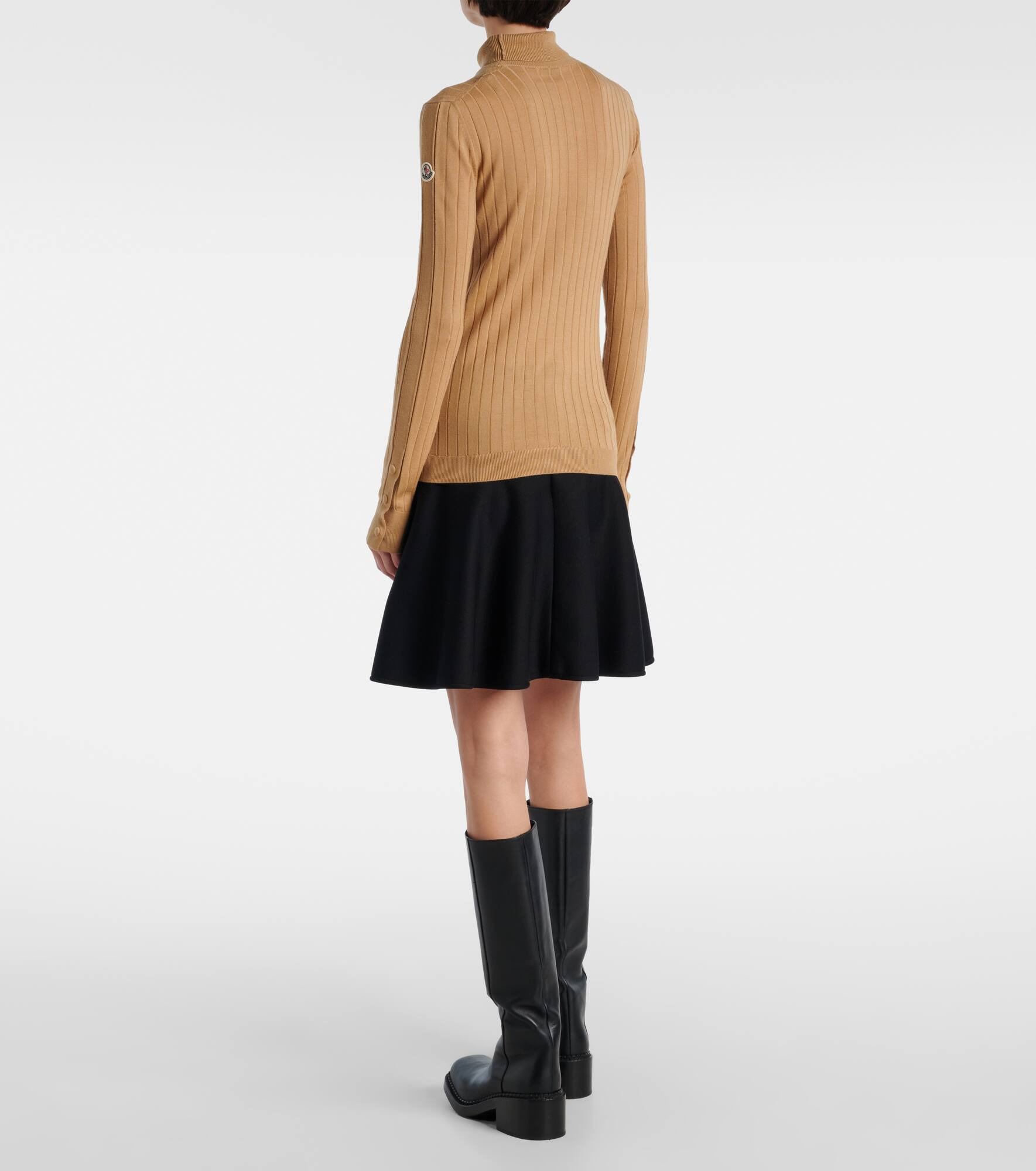 Wool and cashmere turtleneck sweater - 3