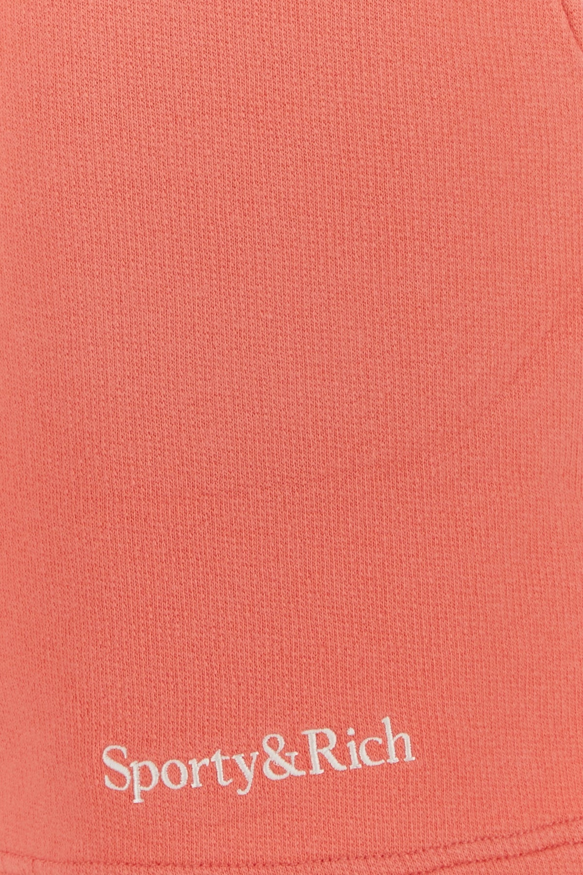 Salmon pink stretch cotton shorts - 3