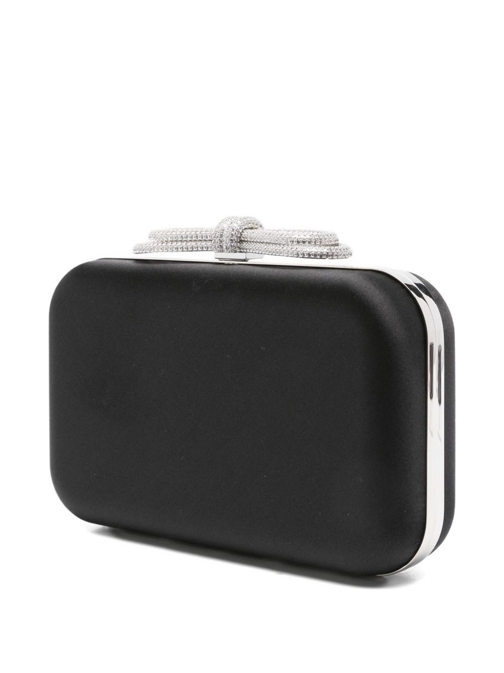 crystal-embellished bow clutch - 3